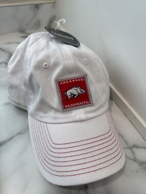 Arkansas Razorbacks Women's White Cap